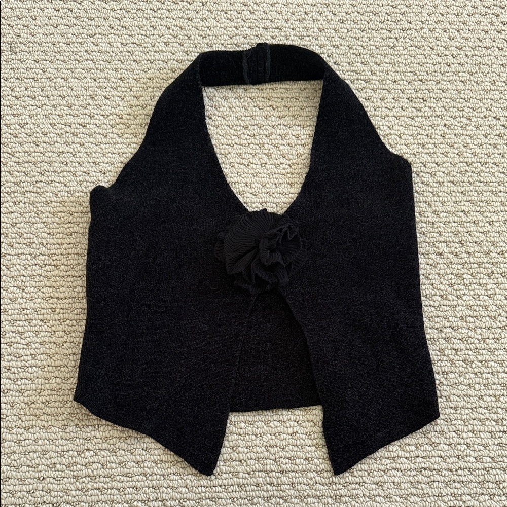 Emory Park Dark Knit Halter Top